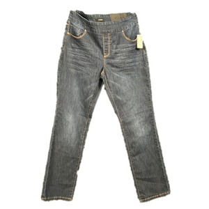 🦩 319. Reitmans R Jean Original Comfort Size 32 Petite Straight Leg Medium/Dark